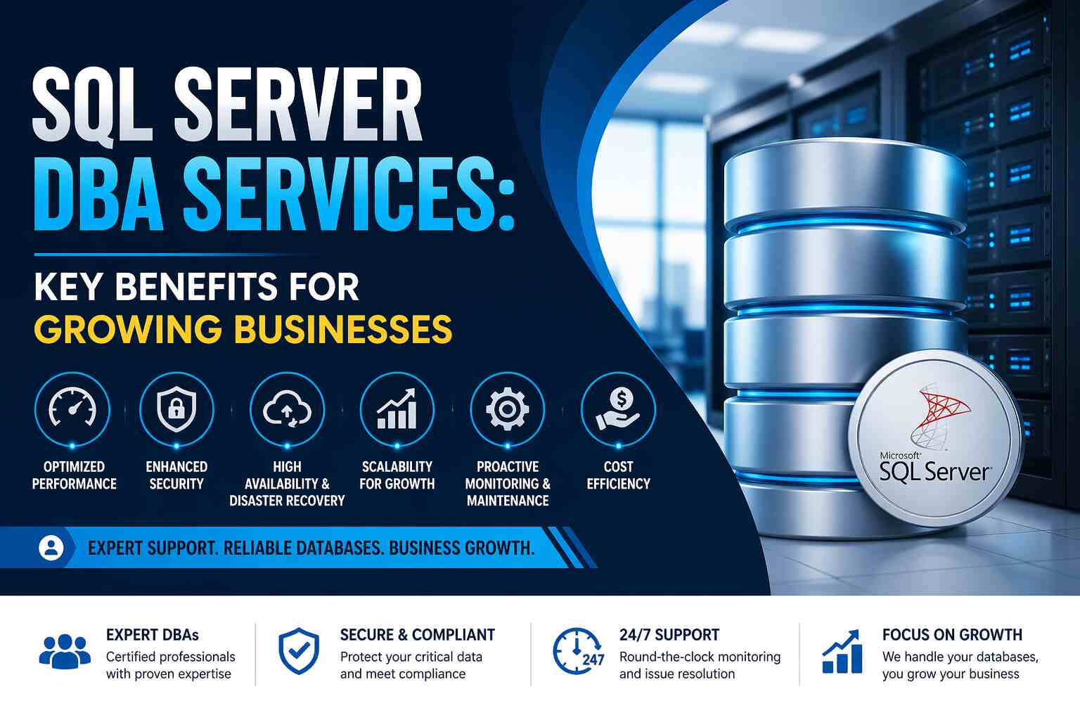 SQL Server DBA Services: Key Benefits for Growing Businesses